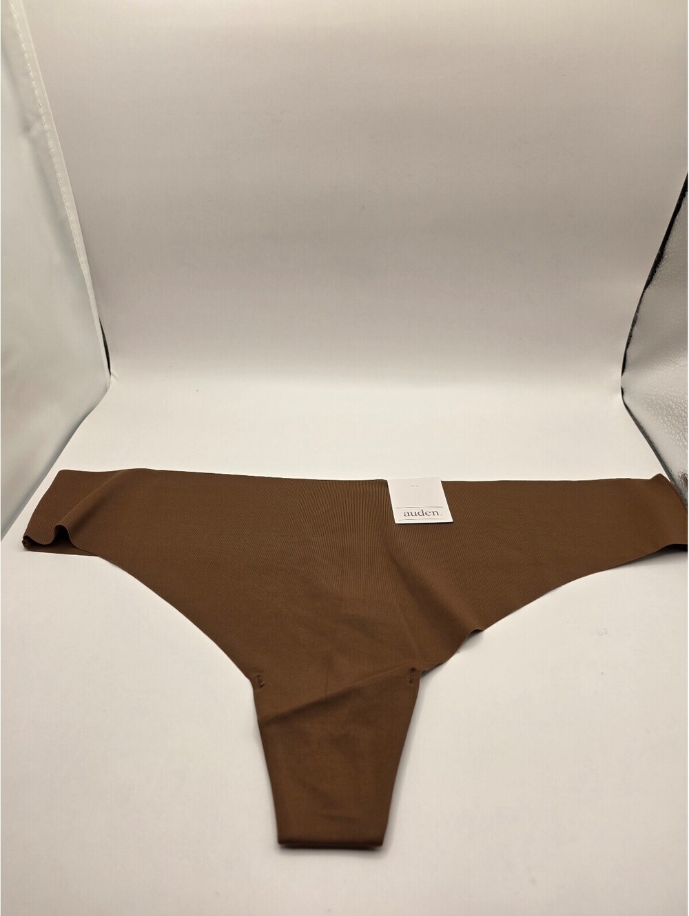 Two pairs Women's Auden Invisible Edge Thong Underwear - Brown - Large (12-14)